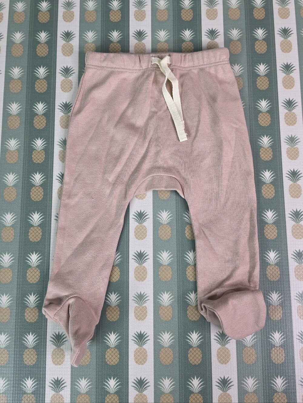 Quincy Mae Soft Pink Baby Footed Pants